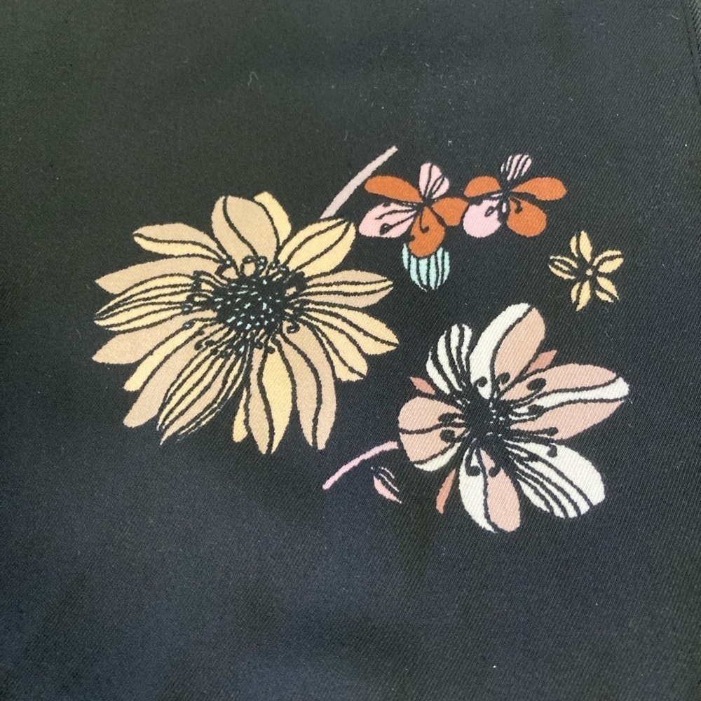 Who What Wear Black Bomber Jacket with Floral Design - Picture 10 of 10